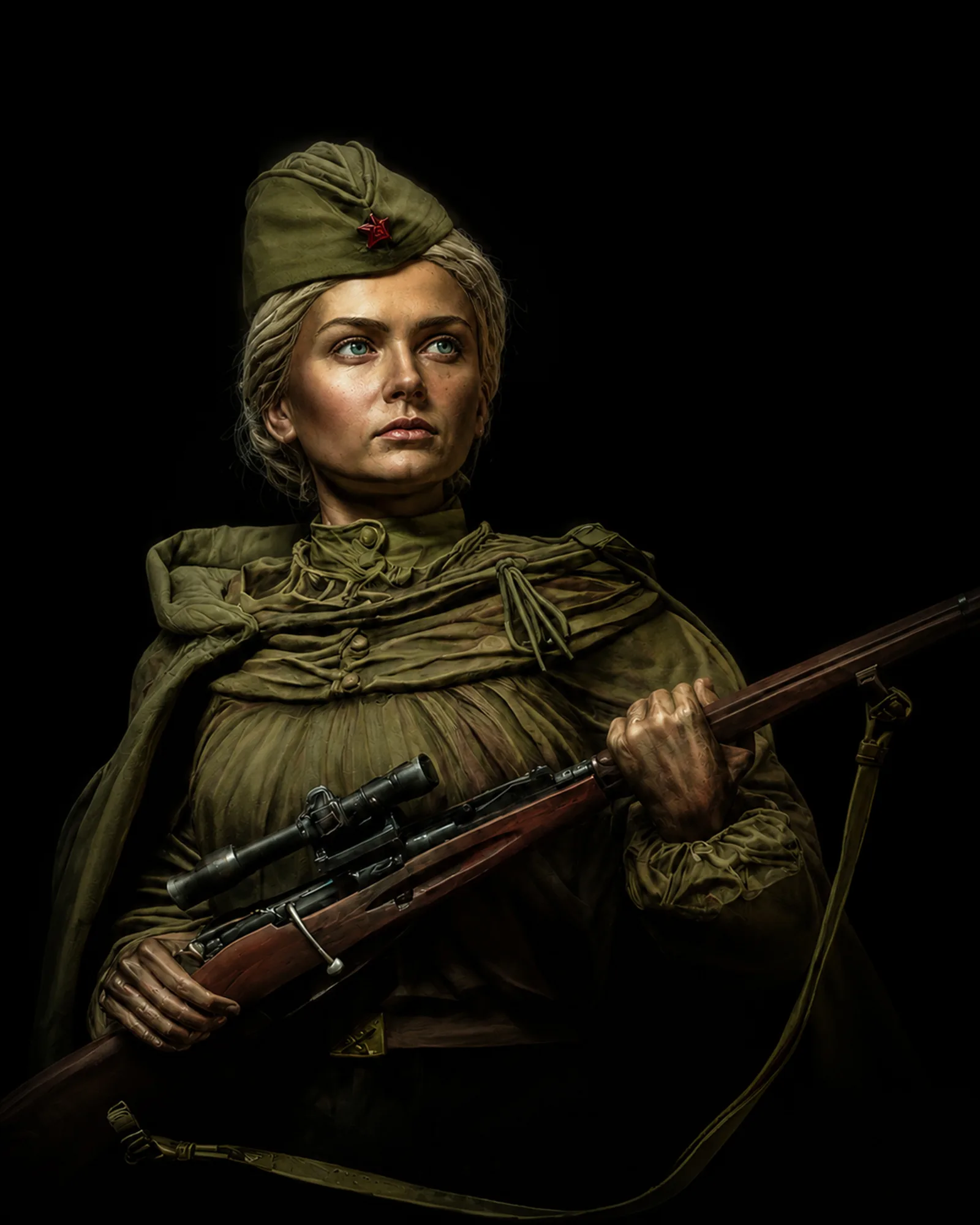 Soviet sniper "Mariya"