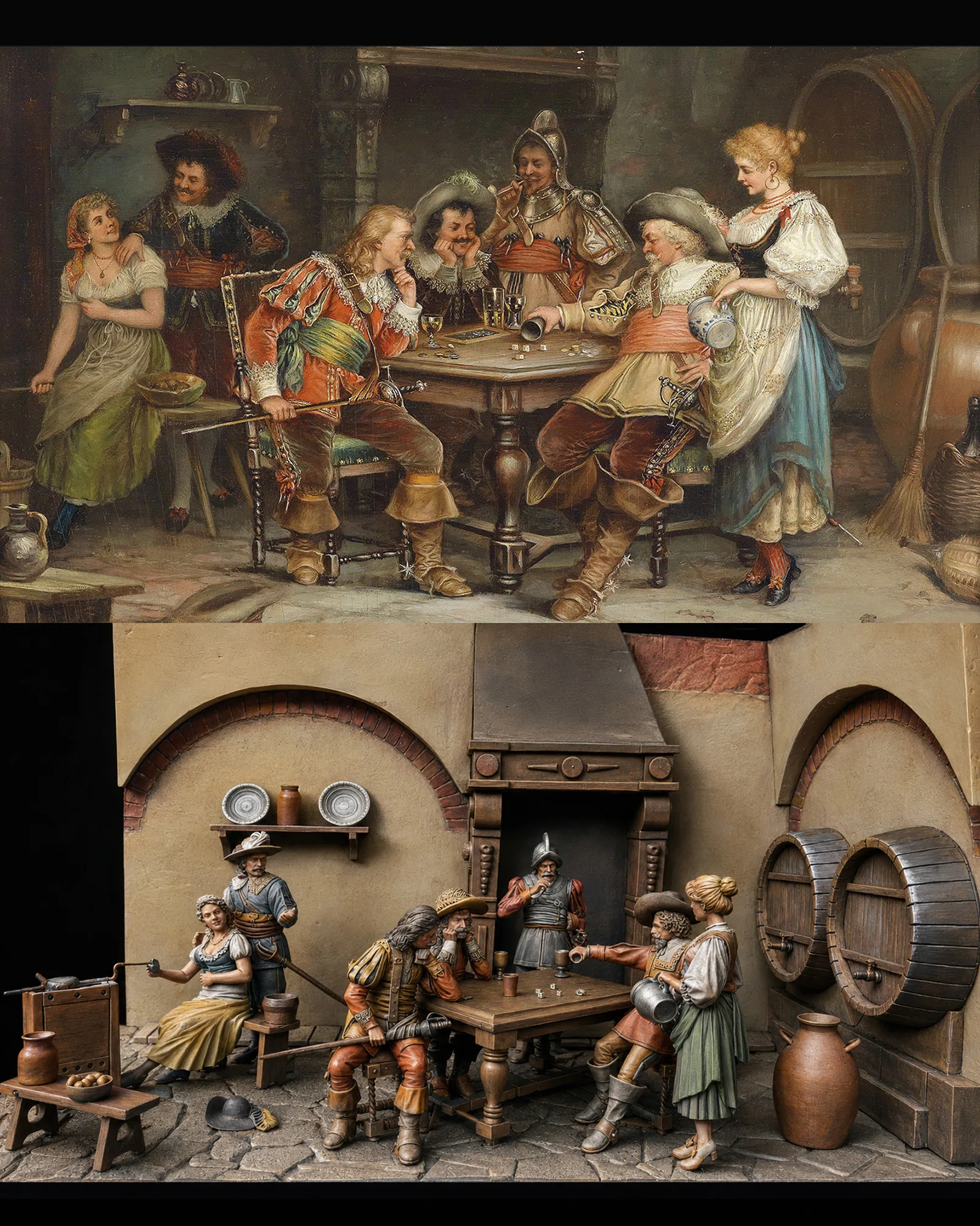 Tavern: Gambling musketeers