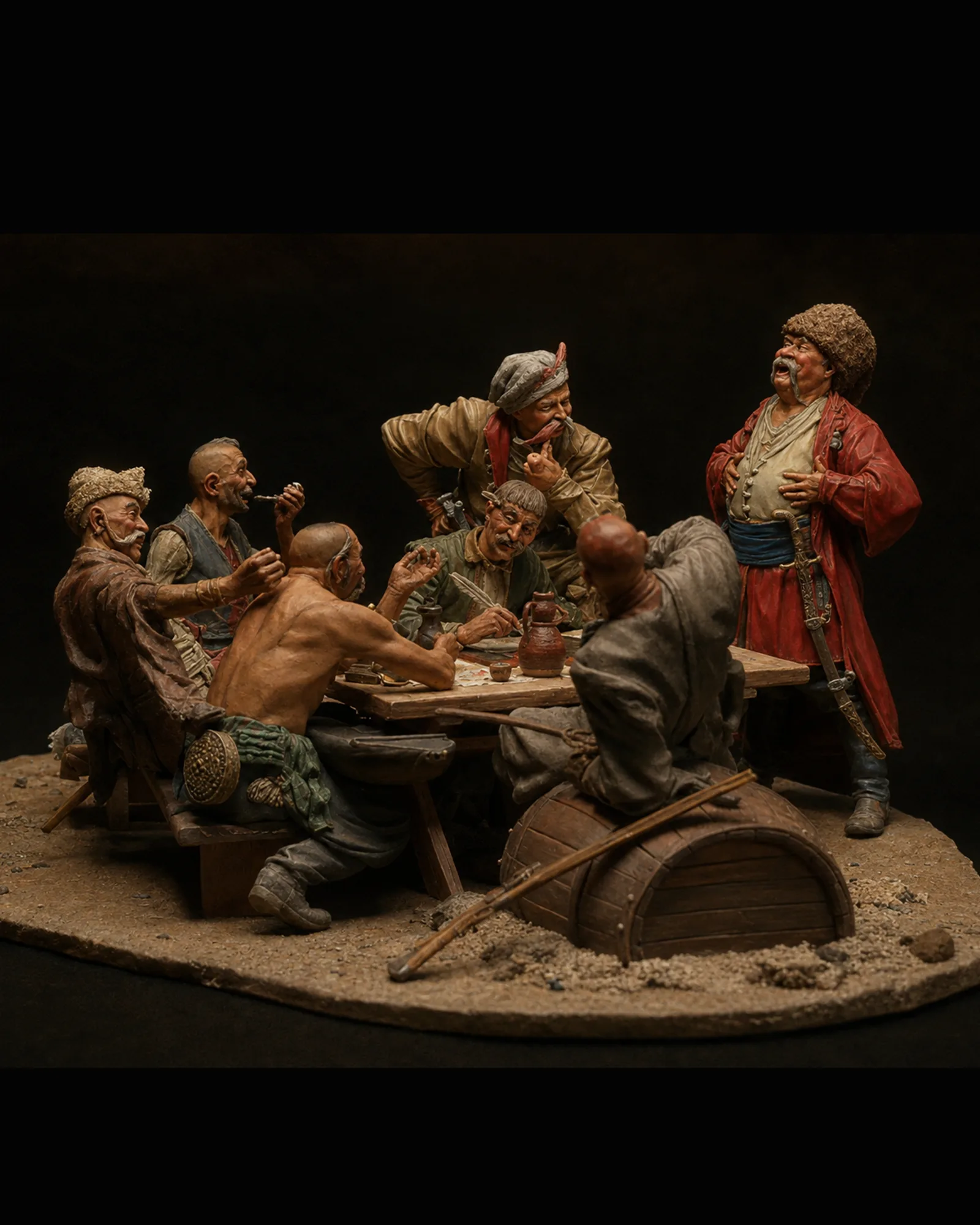 Cossacks writing a letter to the Turkish Sultan